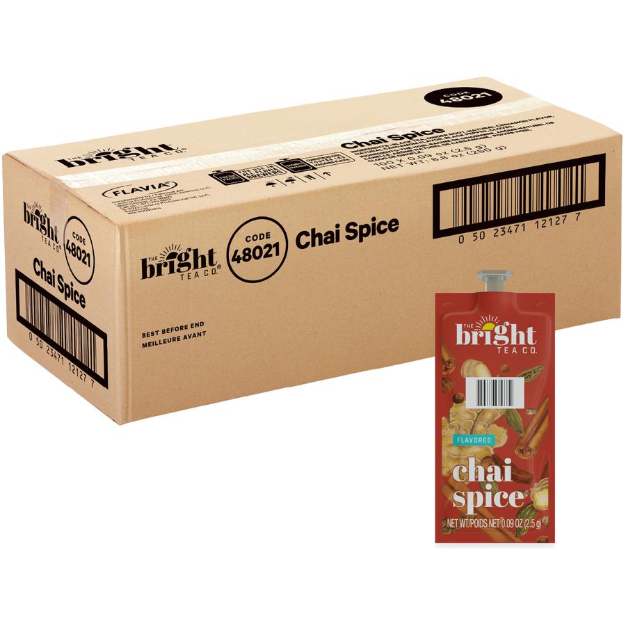 The Bright Tea Co. Chai Spice Black Tea Freshpack - 100 / Carton. Picture 6