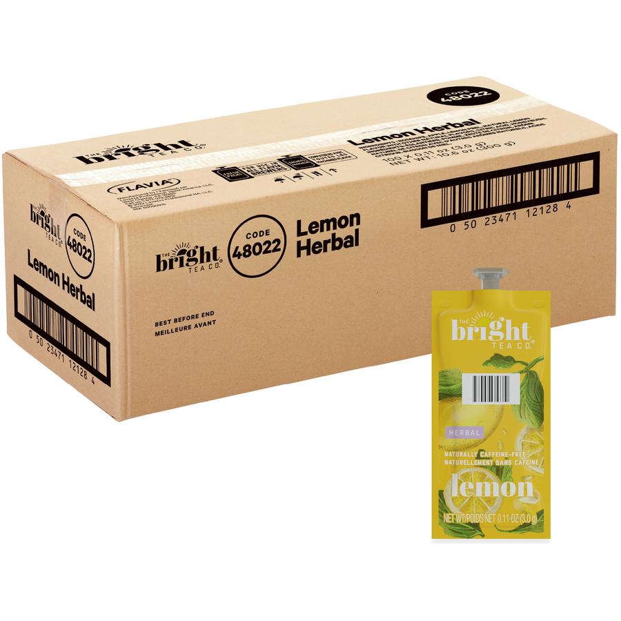 The Bright Tea Co. Lemon Herbal Tea Freshpack - 100 / Carton. Picture 6