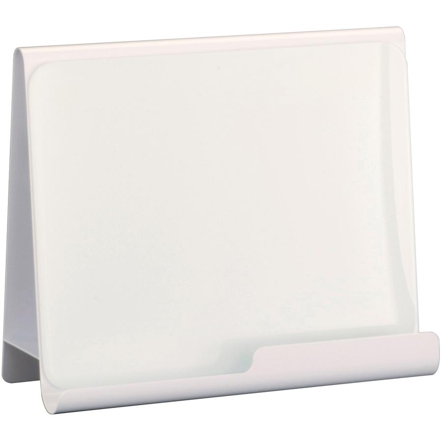 Safco Wave Whiteboard Holder - 14.8" Height x 17" Width x 7" Depth - Desktop - Powder Coated - White. Picture 4