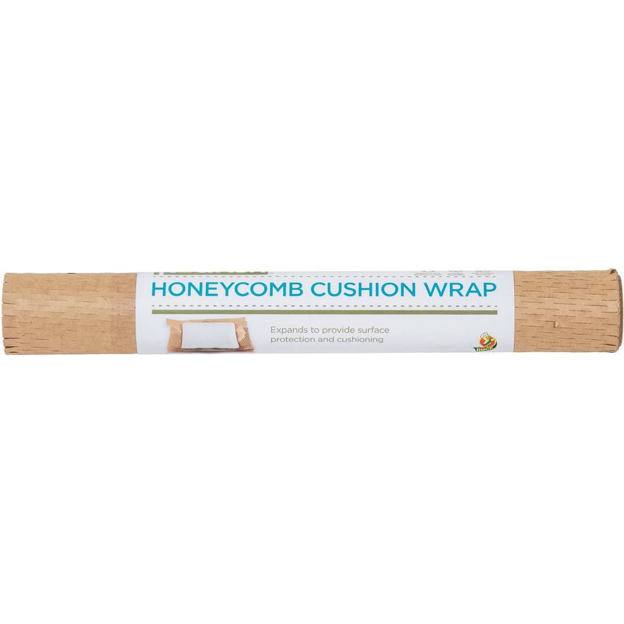 Duck Brand Flourish Honeycomb Cushion Wrap - 13" Width x 18.50" Length - Interfolded, Easy Tear, Interlocking - Brown - 6Each. Picture 2