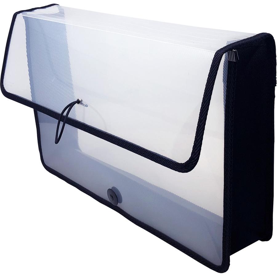 Lion EXPAND-N-FILE File Wallet - 3" Folder Capacity - Clear - 1 Each. Picture 5
