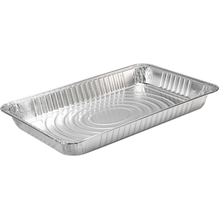 SEPG Smart Full-size Steam Table Pans - Baking, Steaming, Transporting, Cooking, Serving, Food - Disposable - Silver - Aluminum Body - 50 / Carton. Picture 2