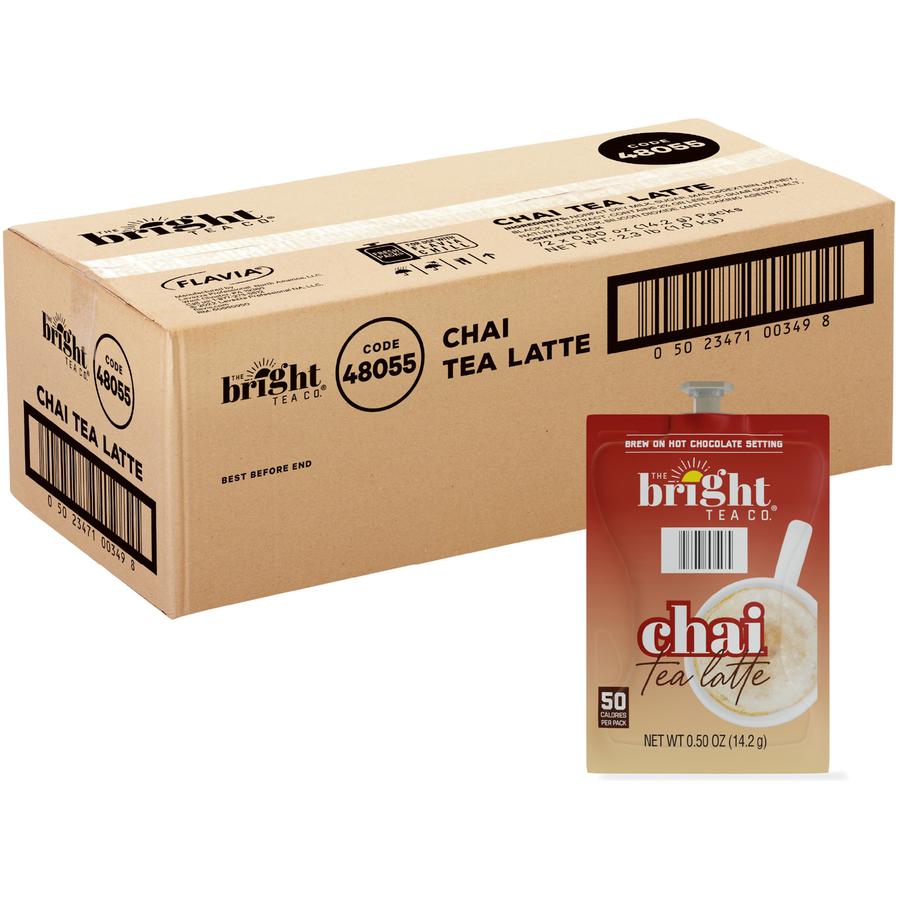 The Bright Tea Co. Chai Tea Latte Freshpack - 72 / Carton. Picture 6