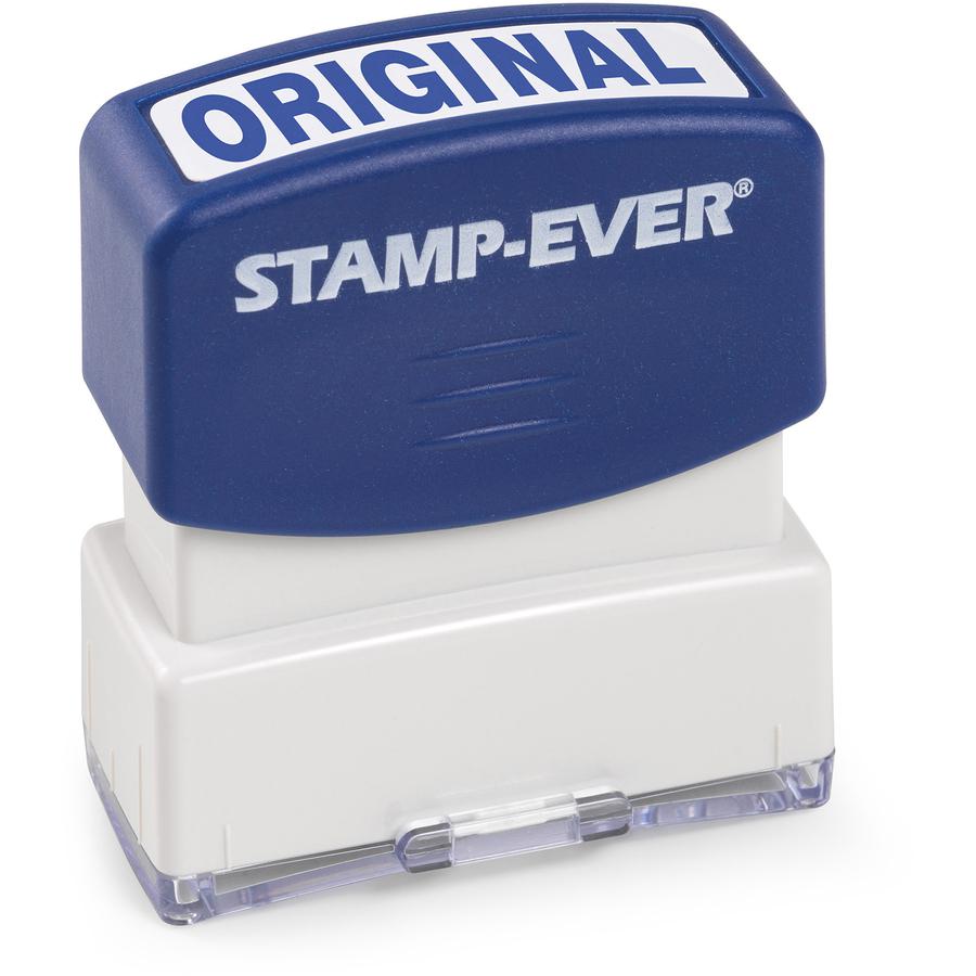 Trodat Pre-inked ORIGINAL Stamp - Text Stamp - "ORIGINAL" - 1.69" Impression Width x 0.56" Impression Length - 50000 Impression(s) - Blue - 1 Each - TAA Compliant. Picture 2