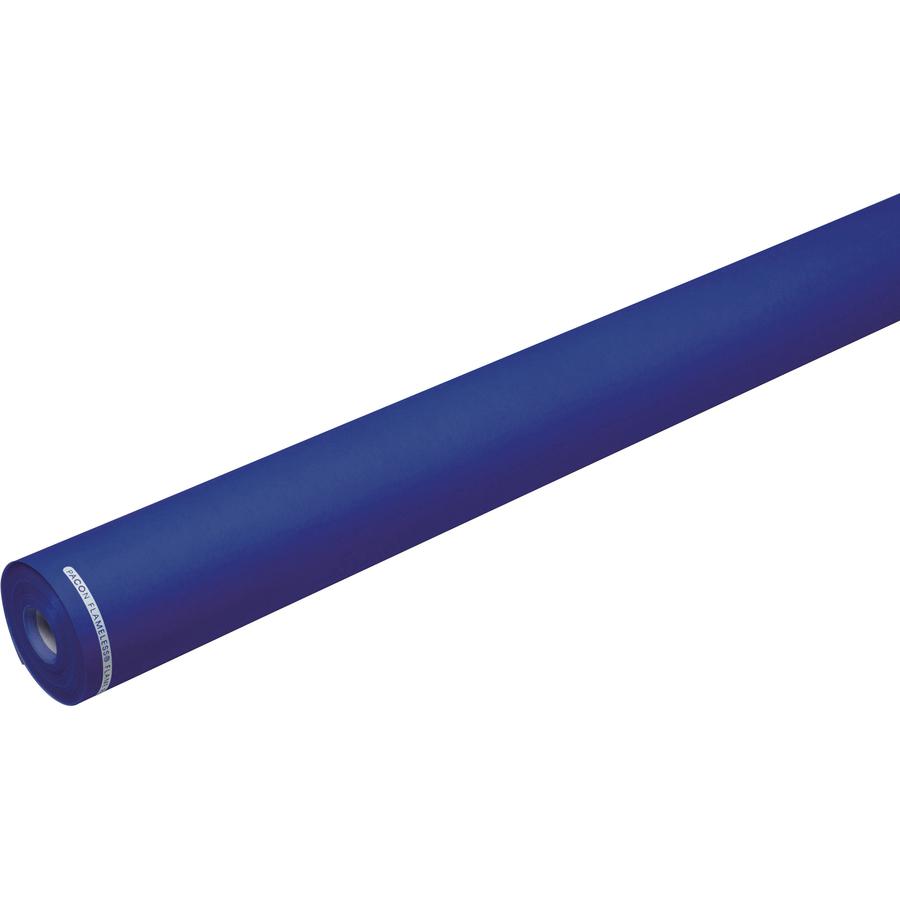 Flameless Flame-Retardant Paper - Classroom, Office, Mural, Banner, Bulletin Board - 48"Width x 100 ftLength - 1 Roll - Sapphire Blue. Picture 5