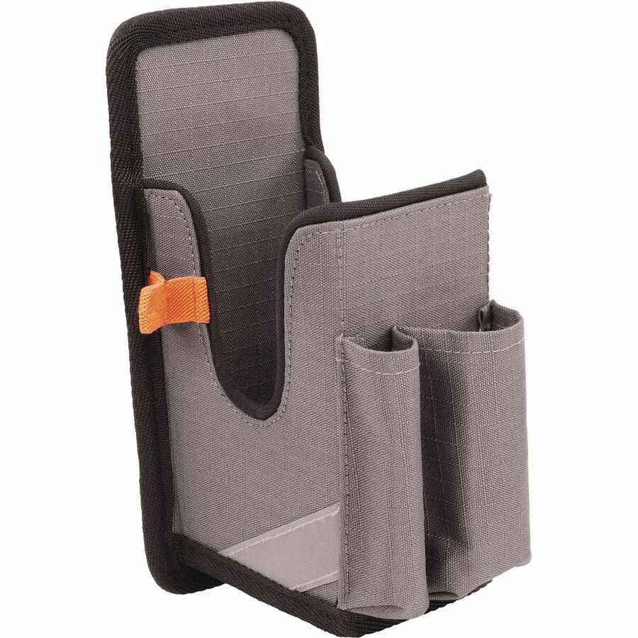 Ergodyne 5541 Carrying Case Rugged (Holster) Bar Code Scanner, Mobile Computer, Pen - Gray - Drop Resistant, Abrasion Resistant - Polyester, Ripstop Body - Belt Clip, Holster - 8.3" Height x 3.5" Widt. Picture 10