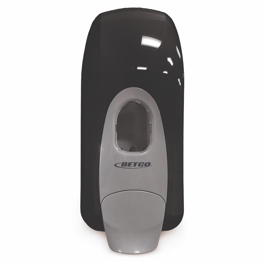 Betco Clario Manual Skin Care Foam Dispenser - Manual - 1.06 quart Capacity - Hygienic, Site Window, Durable - Black - 12 / Carton. Picture 2
