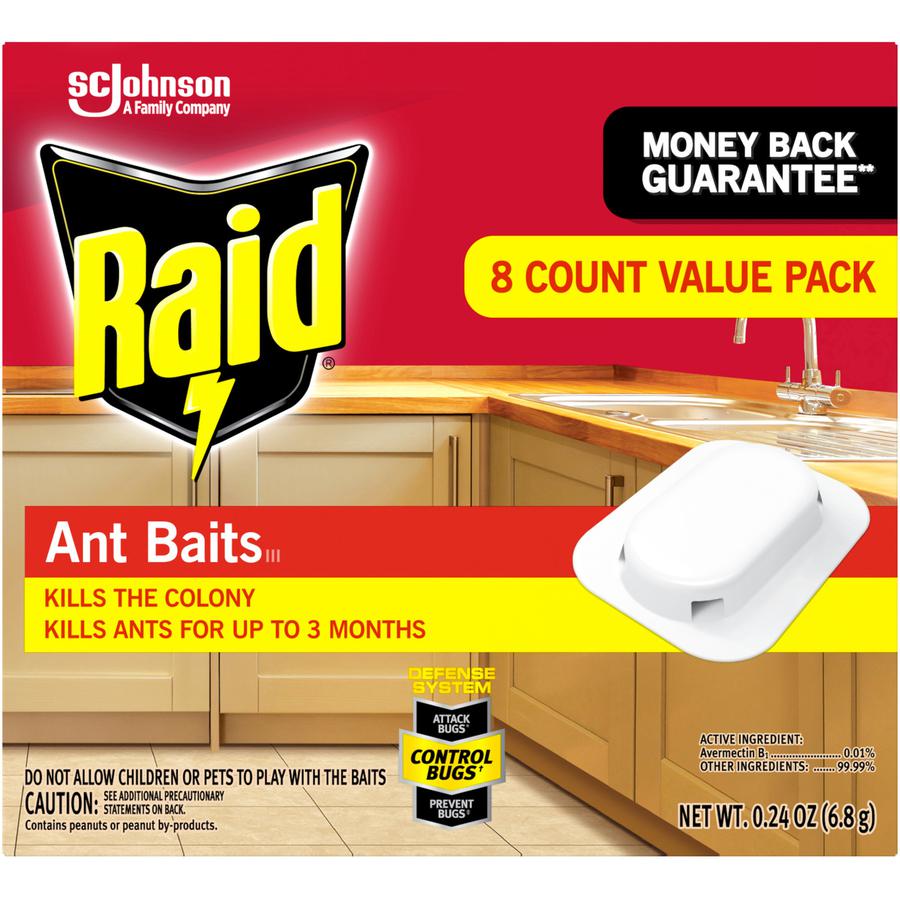 Raid Ant Baits - Ants - Red - 8 / Box. Picture 2