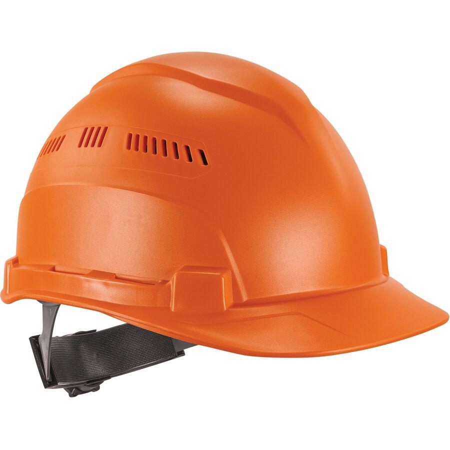 Ergodyne 8966 Lightweight Cap-Style Hard Hat - Recommended for: Head, Construction, Oil & Gas, Forestry, Mining, Utility, Industrial - Sun, Rain Protection - Strap Closure - High-density Polyethylene . Picture 11