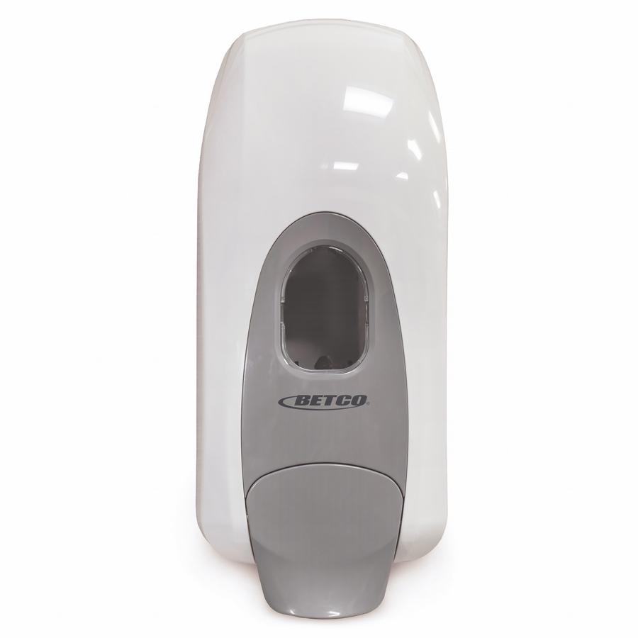 Betco Clario Manual Skin Care Foam Dispenser - Manual - 1.06 quart Capacity - Hygienic, Refillable, Site Window, Durable - White - 12 / Carton. Picture 2