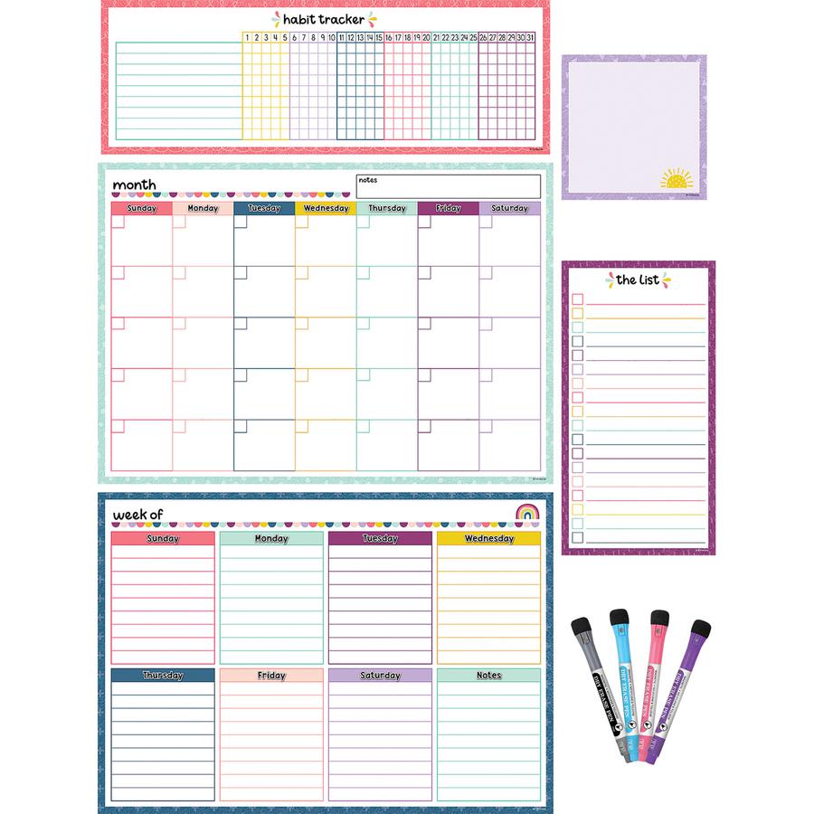 Teacher Created Resources Dry-Erase Task Calendar Set - Multi - 1 Pack. Picture 2