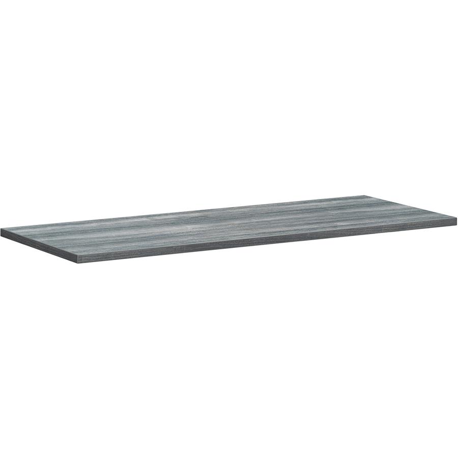 HON Motivate Tabletop - 1.1" Top, 60" x 24" - Sterling Ash Table Top - Durable - For Office. Picture 3