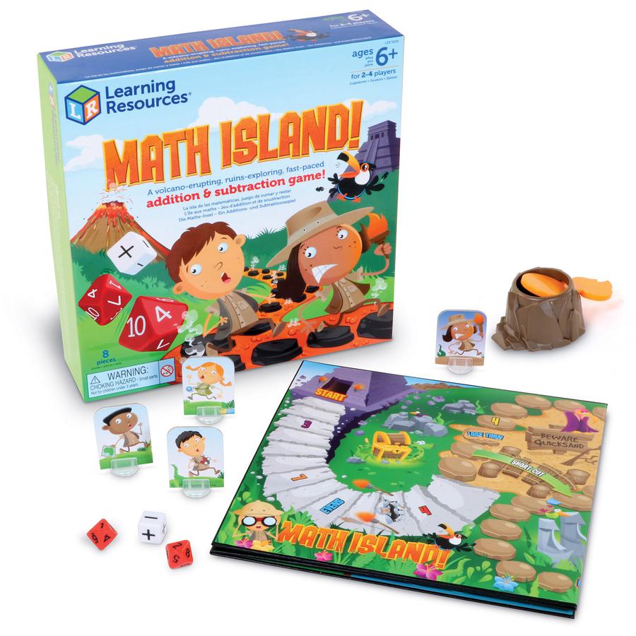 Learning Resources Math Island! Addition & Subtraction Game - Educational4 Players - 1 Each. Picture 2