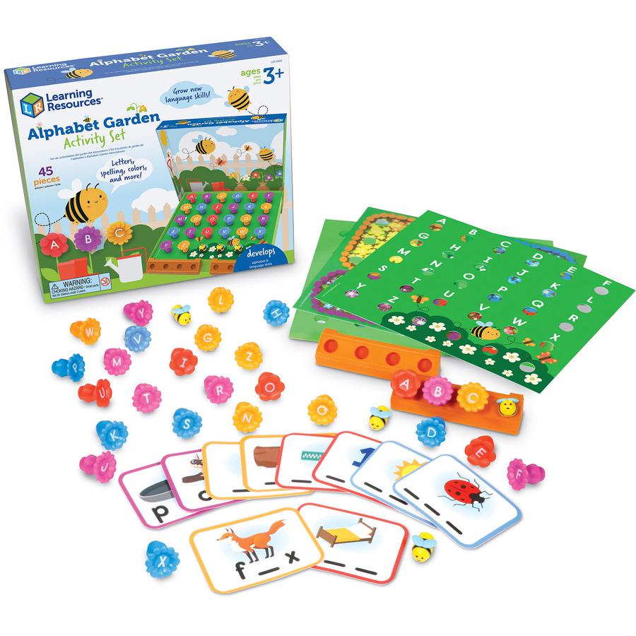 Learning Resources Alphabet Garden Activity Set - Theme/Subject: Early Learning - Skill Learning: Letter Recognition, Alphabet, Sorting, Color, Sound, Letter Matching, Spelling - 3-7 Year - 1 Each. Picture 2