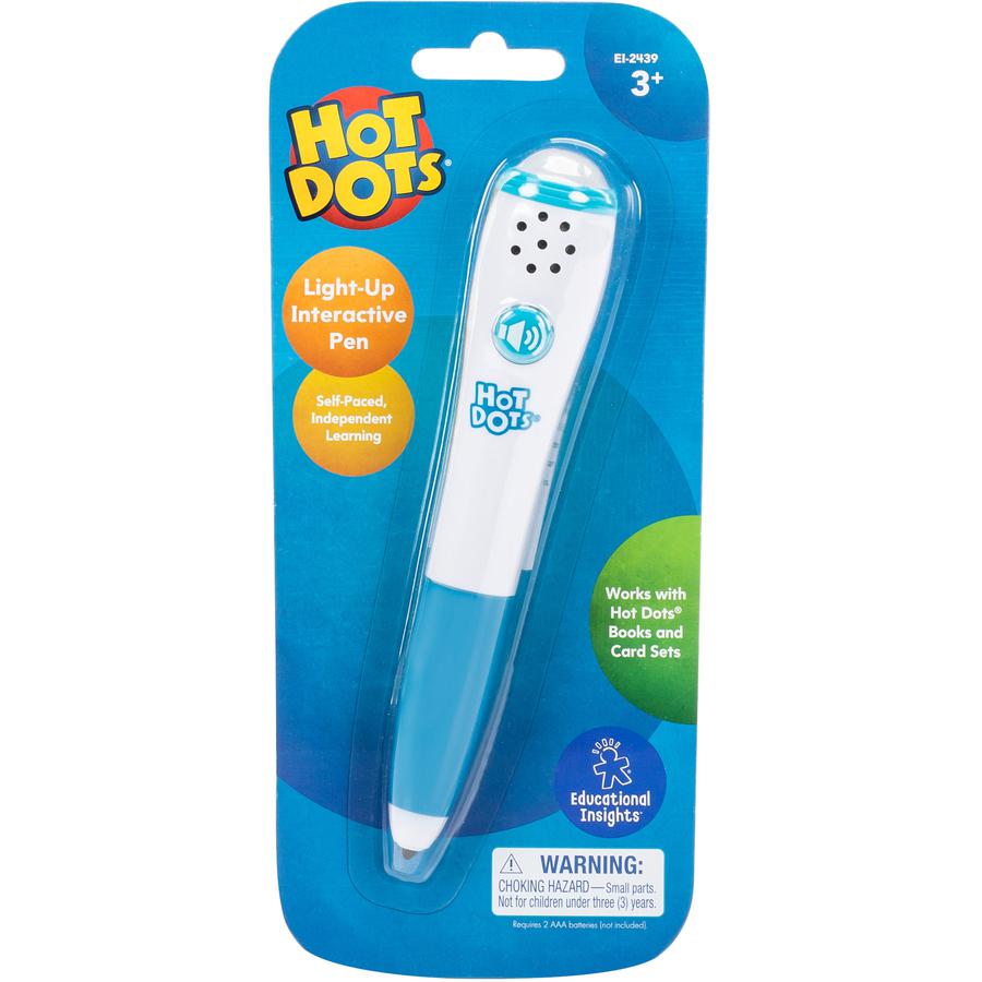 Hot Dots Light-Up Interactive Pen - Theme/Subject: Fun - Skill Learning: Sound, Audio Feedback, Visual, Light - 3-7 Year. Picture 2