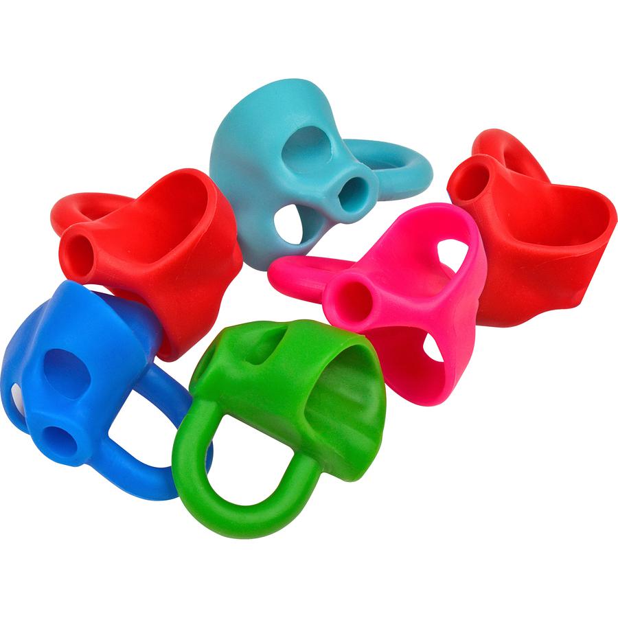 The Pencil Grip Ring Pencil Grip - Assorted - 6 / Pack. Picture 8