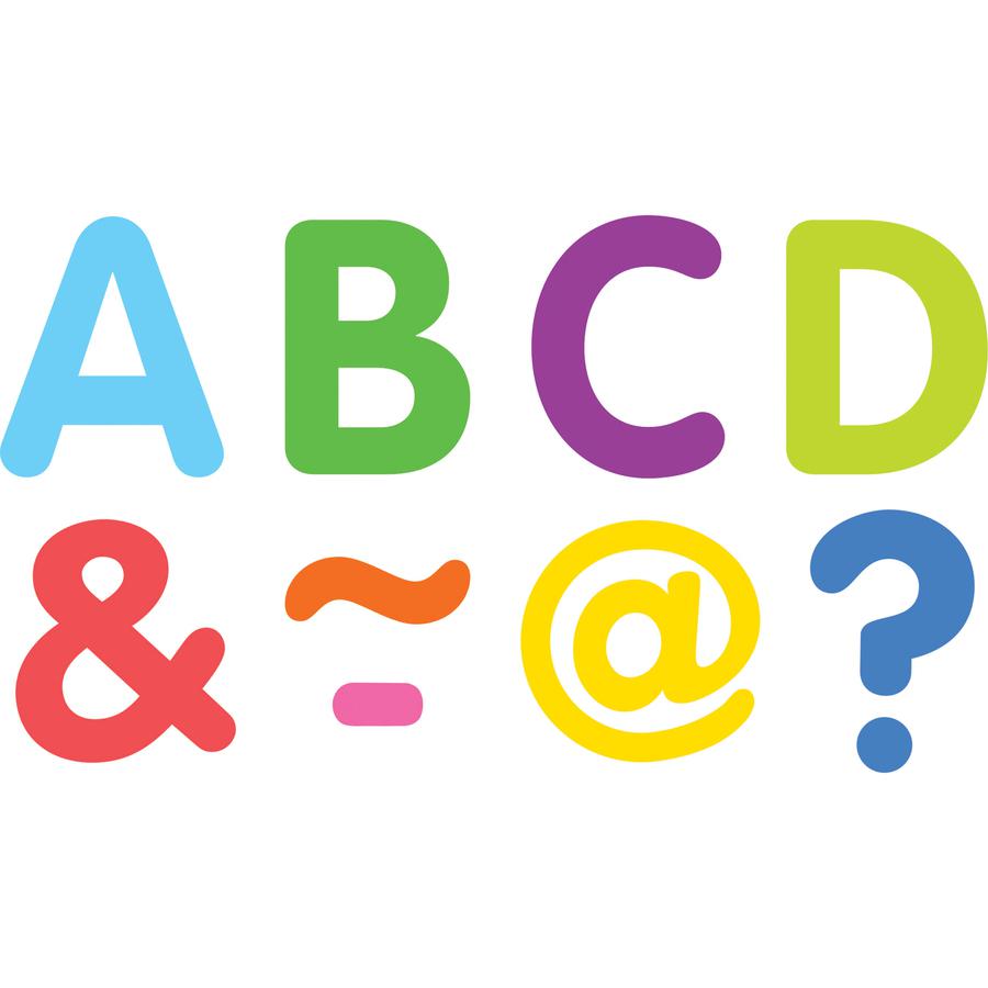 Teacher Created Resources Colorful Magnetic Letters - Fun Theme/Subject - Magnetic - 2" Length - Multi - 1 Pack. Picture 4