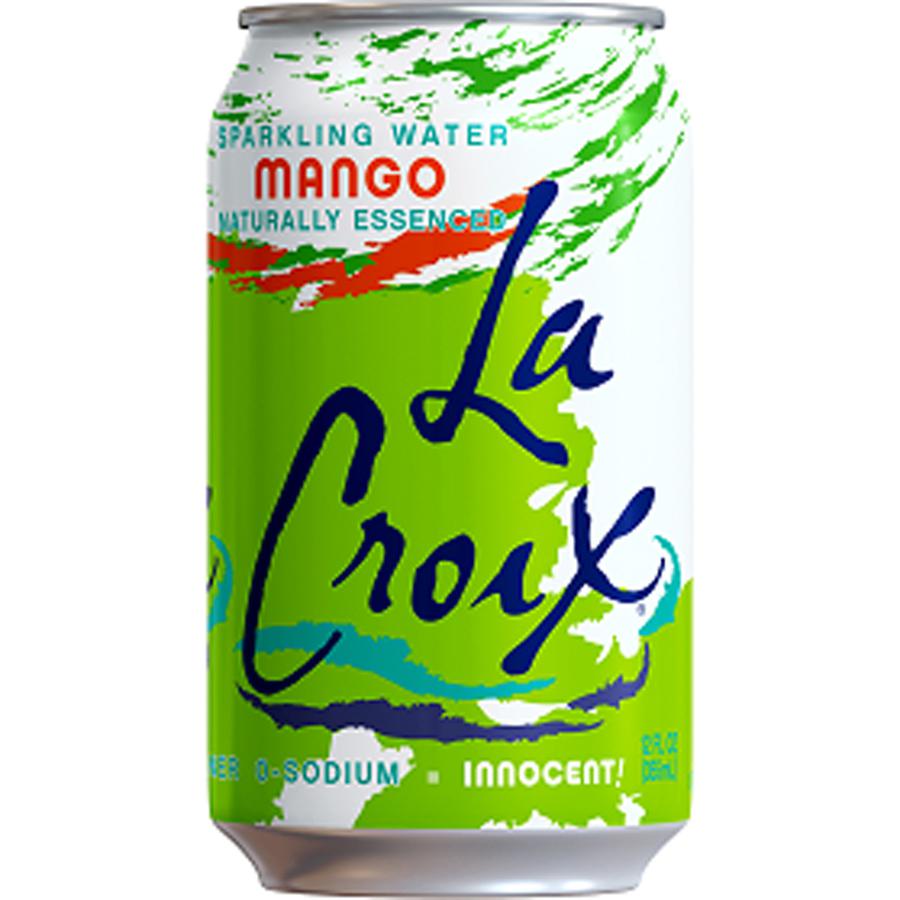 LaCroix Mango Flavored Sparkling Water - Ready-to-Drink - 12 fl oz (355 mL) - 2 / Carton / Can. Picture 2