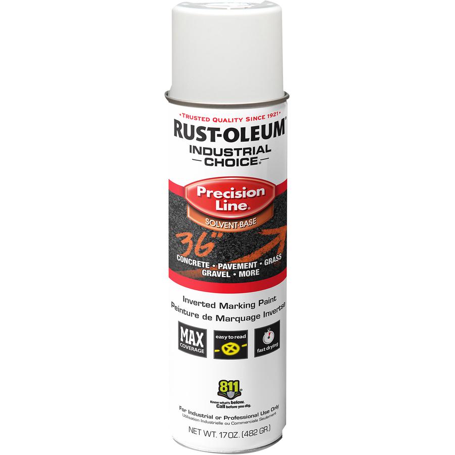 Rust-Oleum Industrial Choice Marking Spray Paint - Aerosol - 17 fl oz - 1 Each - White. Picture 2