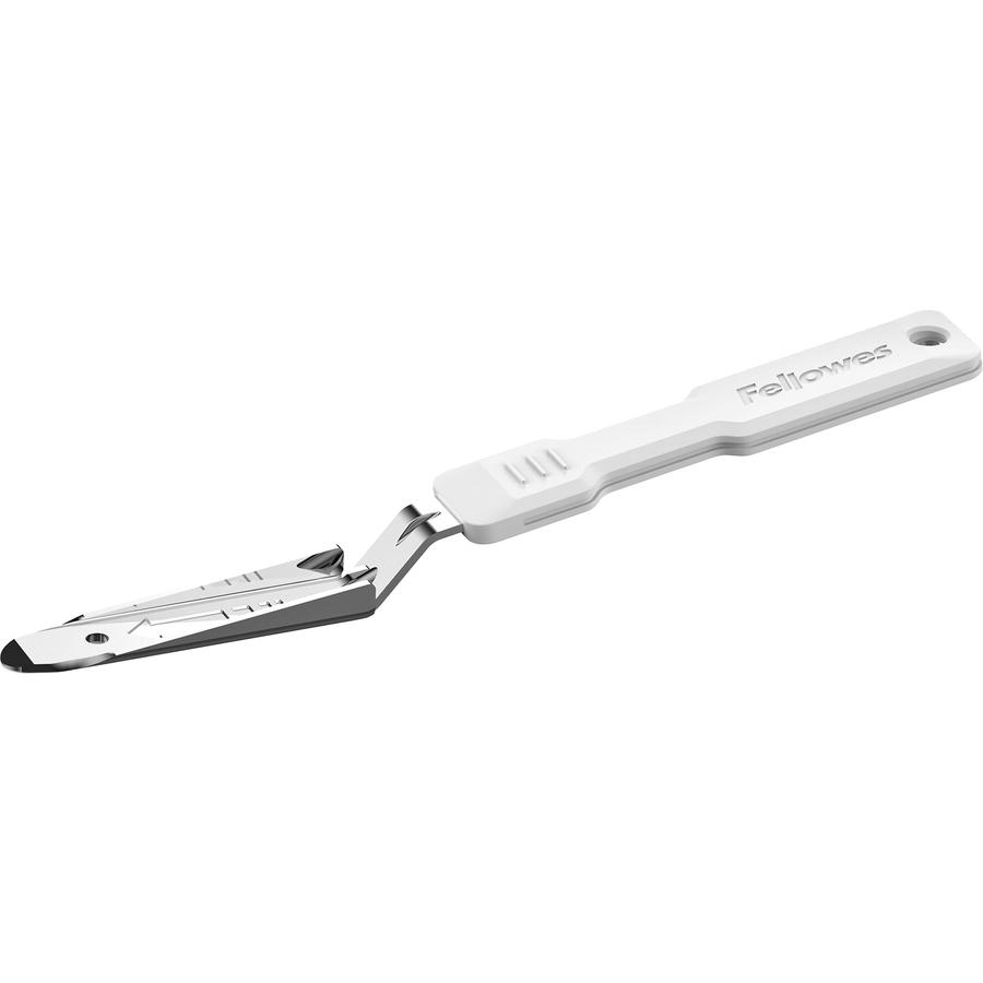 Fellowes LX815 Staple Remover - White, Silver - Antimicrobial - 1 Each. Picture 6