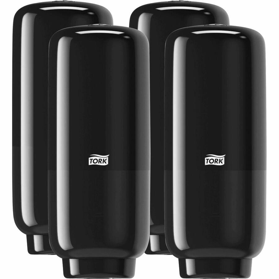 TORK Foam Skincare Auto Dispenser w/Sensor - Automatic - Hygienic, Lockable, Wall Mountable, Touch-free, Refill Indicator - Black - 4 / Carton. Picture 3
