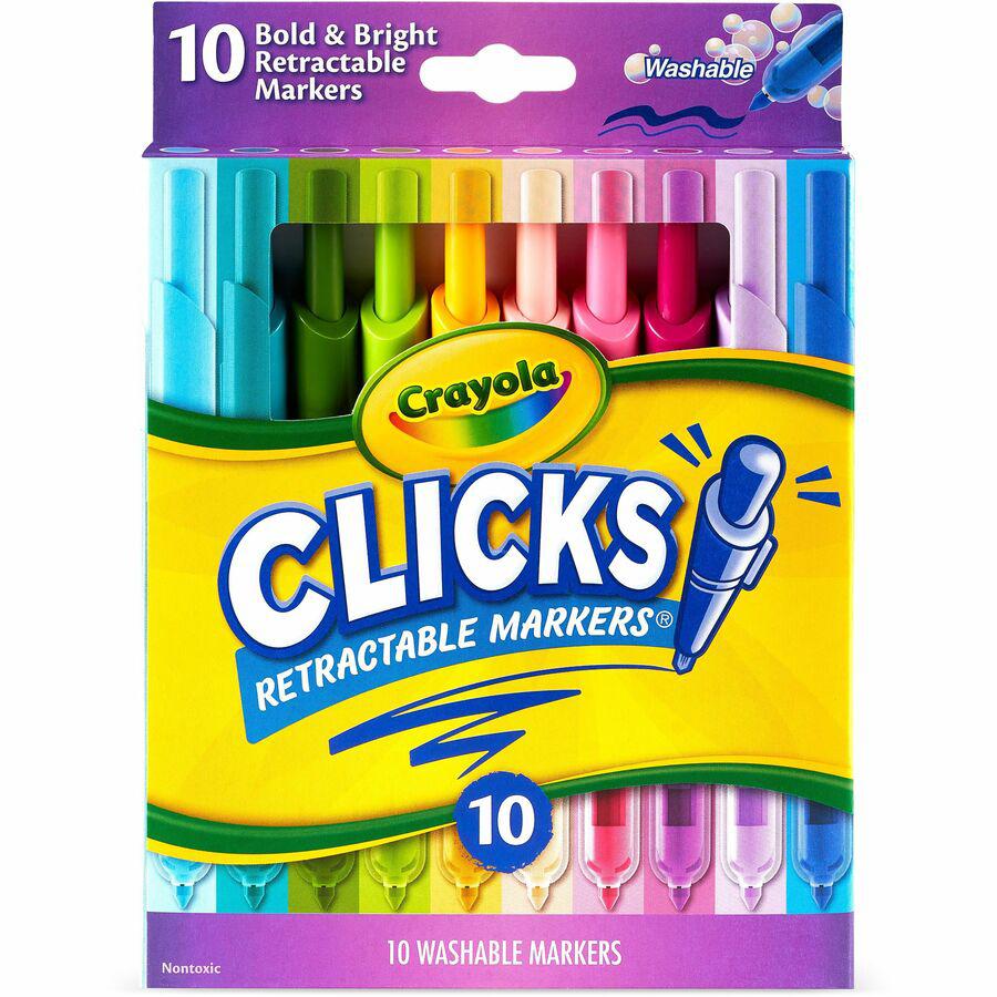 Crayola Clicks Retractable Markers - Bold Marker Point - Retractable - Multi - 1 Pack. Picture 8