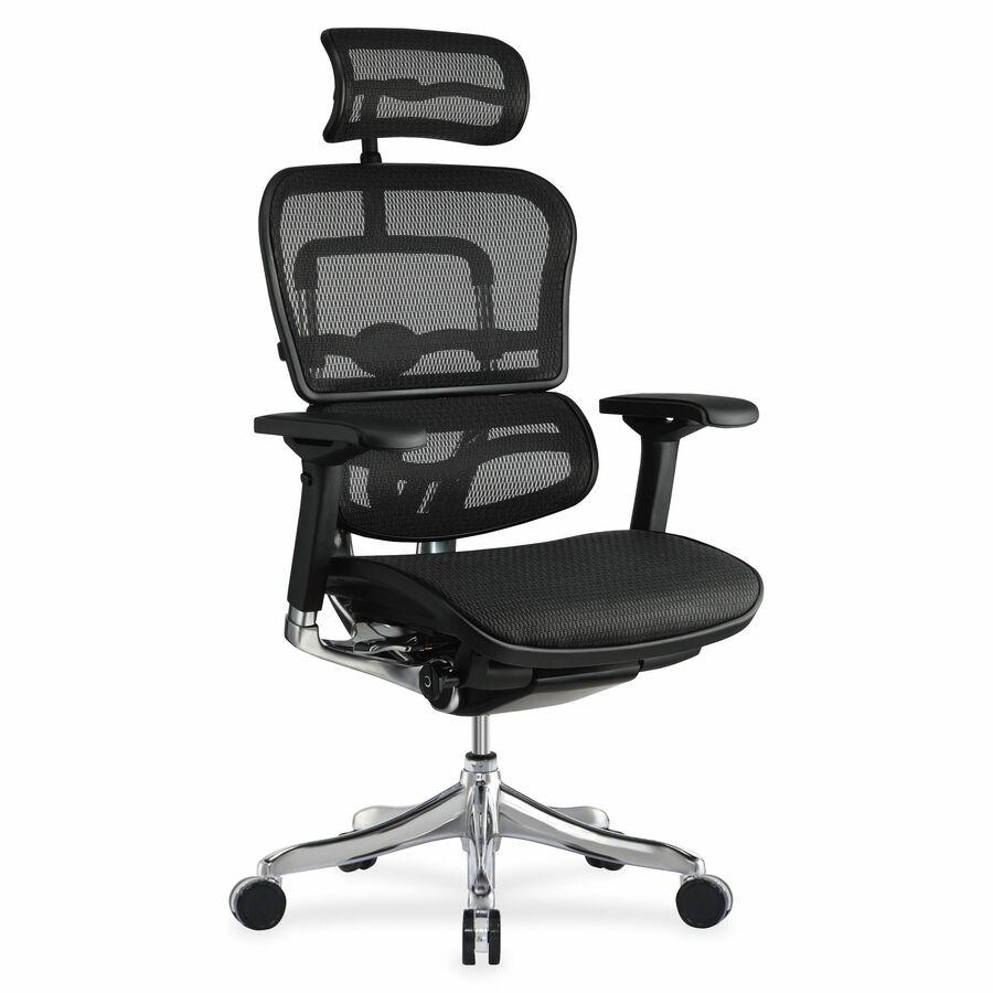 Eurotech Ergo Elite Chair - High Back - Black - 1 Each. Picture 6