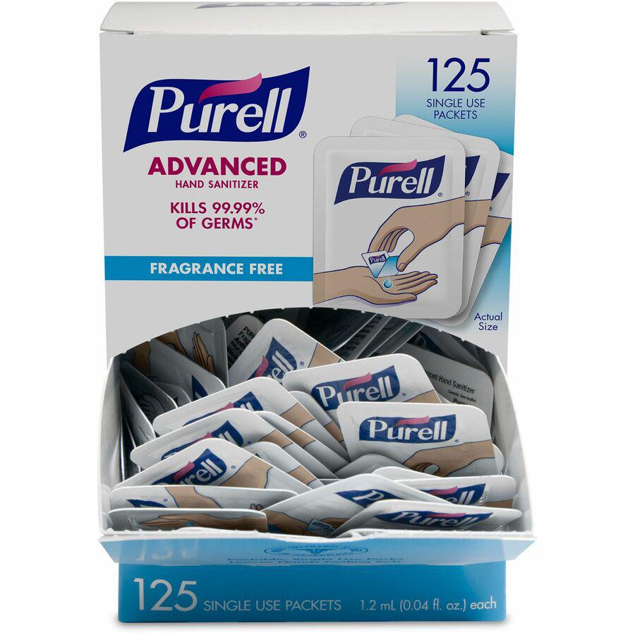 PURELL&reg; Advanced Hand Sanitizer Gel - Kill Germs - Hand - Clear - Durable - 125 Pack. Picture 5