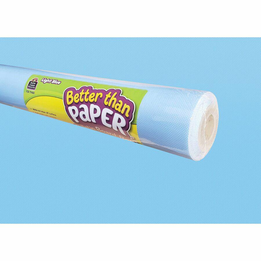 Teacher Created Resources Better Than Paper Board Roll - Bulletin Board, Classroom - 48"Width x 12 ftLength - 1 Roll - Light Blue. Picture 2