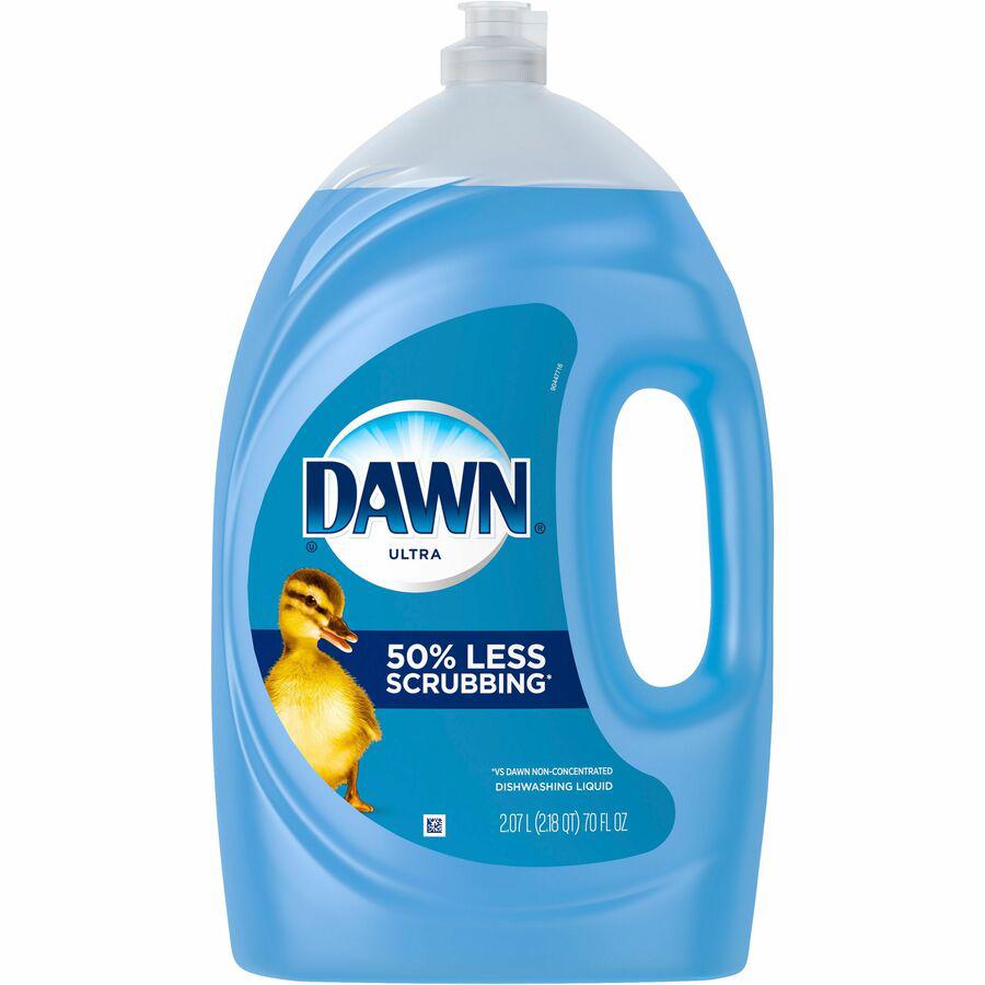 Dawn Ultra Dish Liquid Soap - 70 fl oz (2.2 quart) - Original Scent - 1 Bottle - Blue. Picture 2