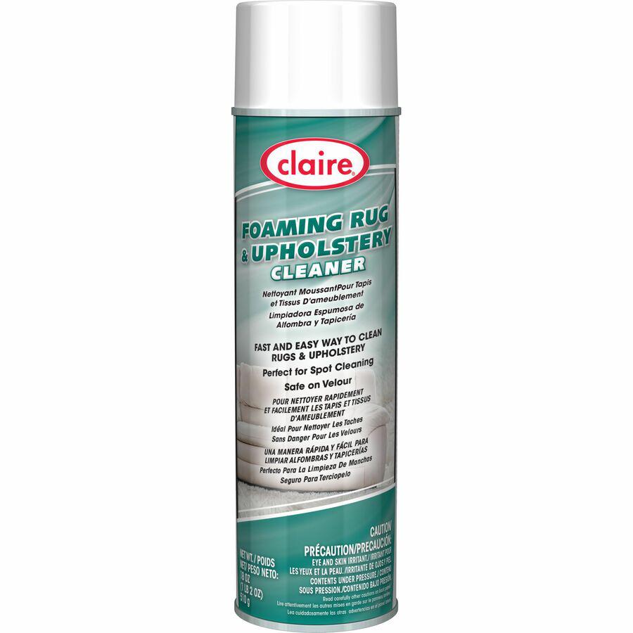 Claire Foaming Rug/Upholstery Cleaner - 18 fl oz (0.6 quart) - Ammonia Scent - 1 Each - Colorless. Picture 4