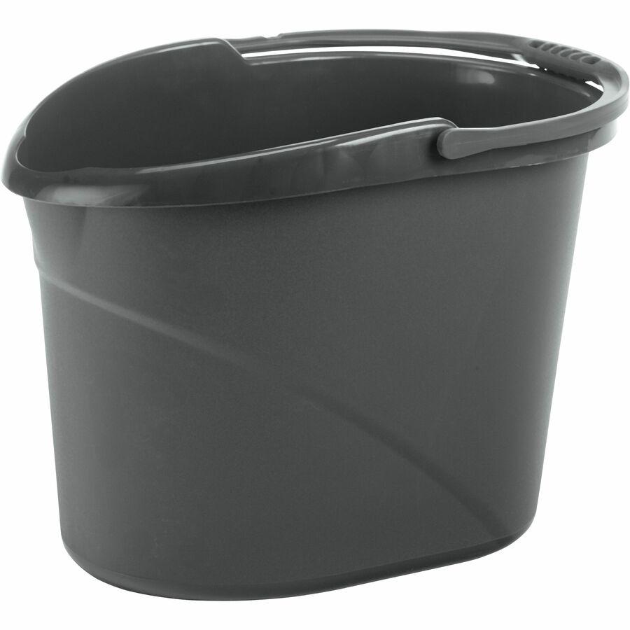 O-Cedar Easy Pour Bucket - 3 gal - Splash Resistant, Durable, Handle - Plastic - Gray - 1 Each. Picture 11