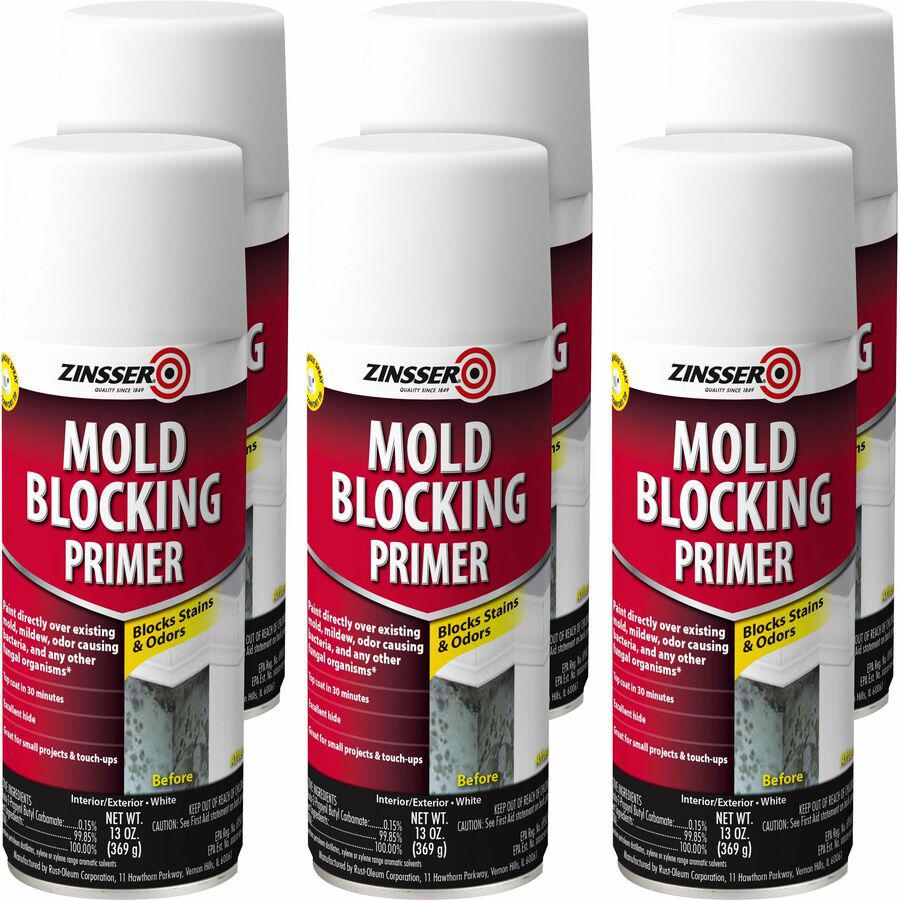 Zinsser Mold Killing Primer - 6 / Carton - White. Picture 5