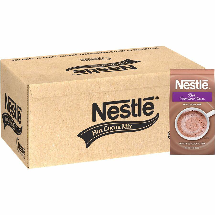 Nestle Rich Chocolate Hot Cocoa Mix - 1.50 lb - Bag - 12 / Carton. Picture 9