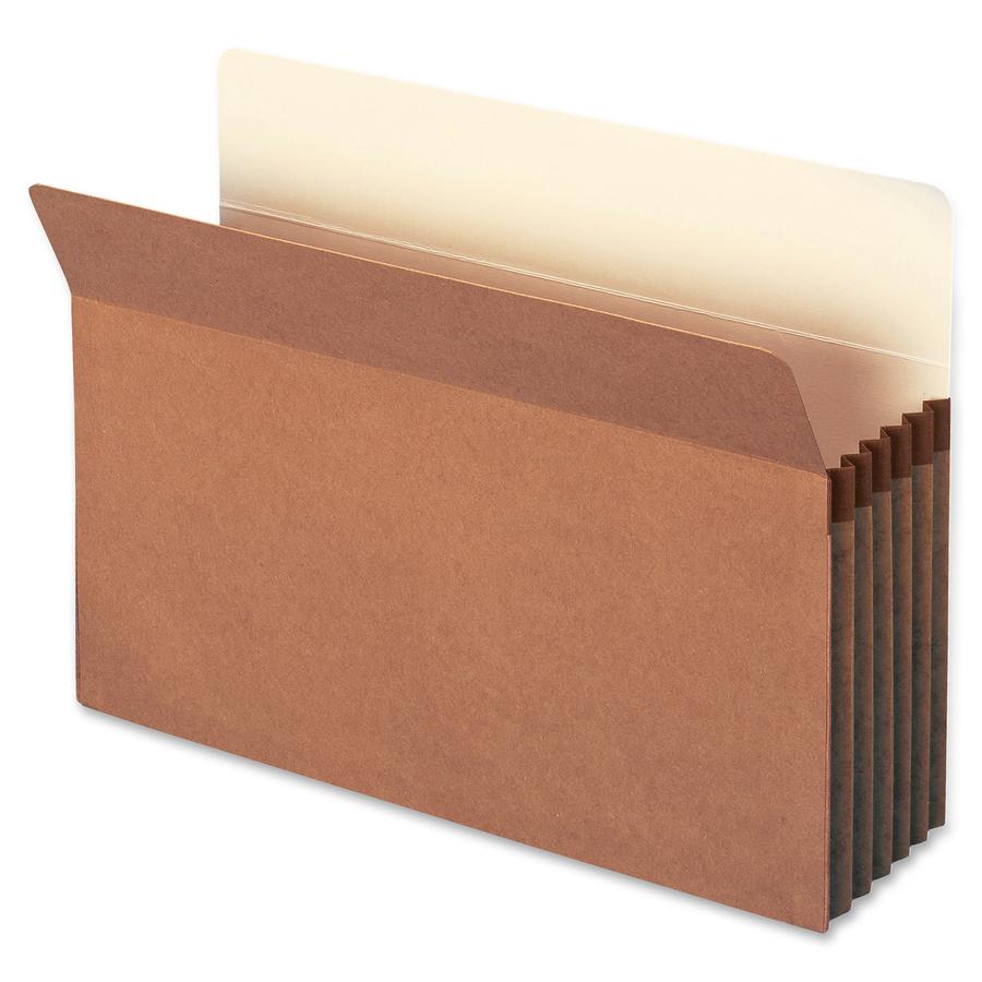 Smead TUFF Pocket Straight Tab Cut Legal Recycled File Pocket - 8 1/2" x 14" - Top Tab Location - Redrope - Redrope - 30% Recycled - 10 / Box. Picture 11