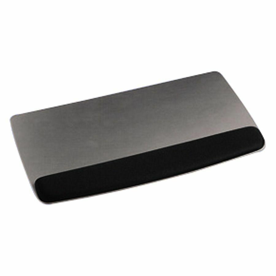 3M Gel Wristrest Platform for Keyboard - 1" x 19.58" x 10.62" Dimension - Black - Gel, Leatherette - 1 Pack. Picture 2
