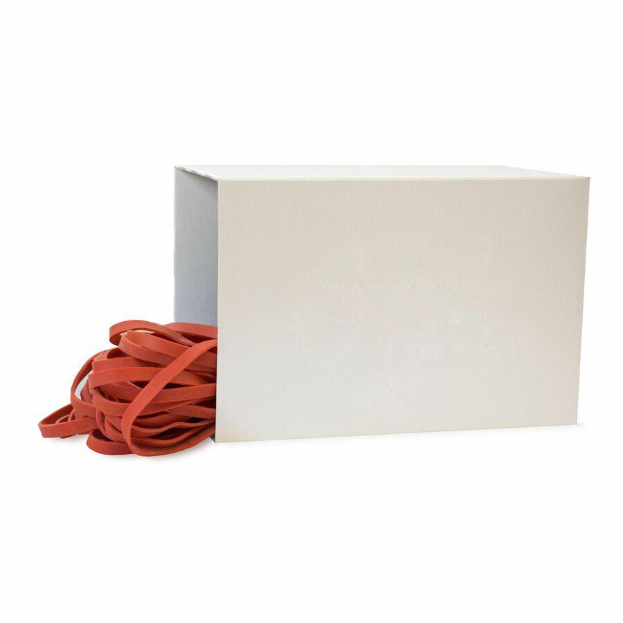 Alliance Rubber 07825 SuperSize Bands - Large 12" Heavy Duty Latex Rubber Bands - For Oversized Jobs - Red - Approx. 50 Bands in Box. Picture 2