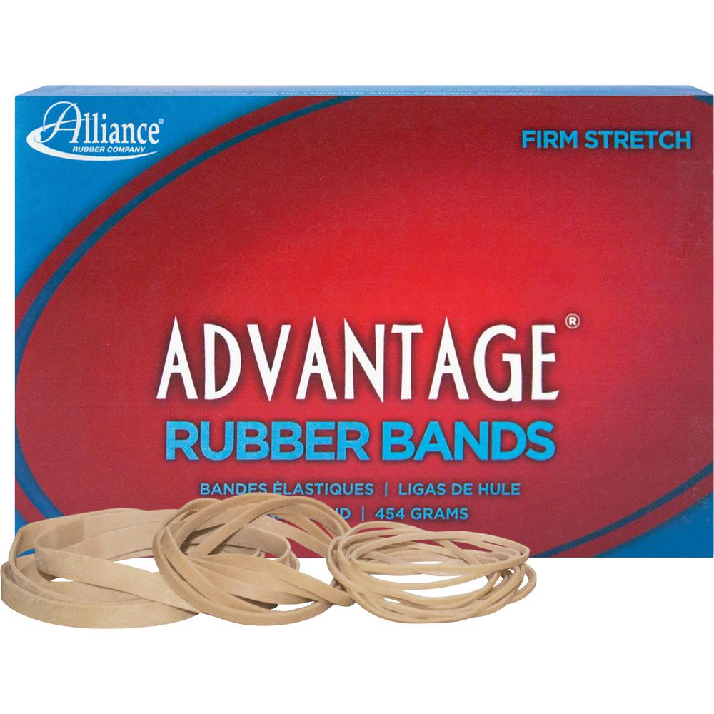 Alliance Rubber 26545 Advantage Rubber Bands - Size #54 - Assorted Sizes - Natural Crepe - 1 lb Box. Picture 4