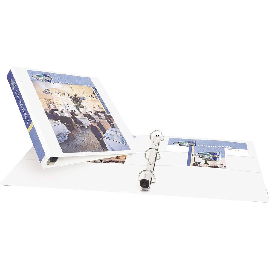 Avery&reg; Extra-Wide Heavy-Duty View Binder with One Touch EZD Rings - 1" Binder Capacity - Letter - 8 1/2" x 11" Sheet Size - 275 Sheet Capacity - 3 x D-Ring Fastener(s) - 4 Internal Pocket(s) - Pol. Picture 4