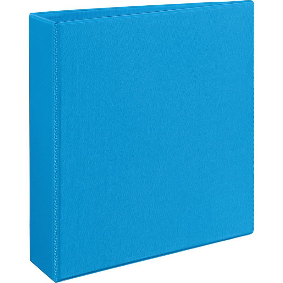 Avery&reg; Heavy-duty Nonstick View Binder - 2" Binder Capacity - Letter - 8 1/2" x 11" Sheet Size - 500 Sheet Capacity - 3 x Slant D-Ring Fastener(s) - 4 Internal Pocket(s) - Poly - Light Blue - Recy. Picture 6