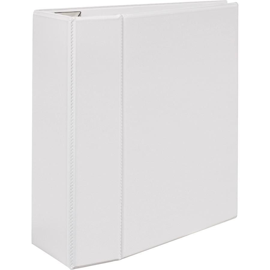 Avery&reg; Heavy-Duty View 3 Ring Binder - 5" Binder Capacity - Letter - 8 1/2" x 11" Sheet Size - 1050 Sheet Capacity - 3 x Ring Fastener(s) - 4 Pocket(s) - Polypropylene - Recycled - Pocket, Heavy D. Picture 4