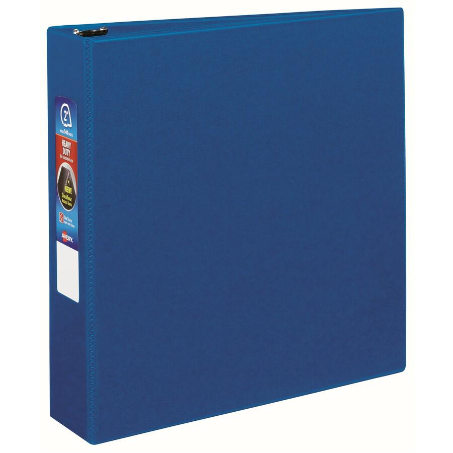 Avery&reg; Heavy-duty Binder - One-Touch Rings - DuraHinge - 2" Binder Capacity - Letter - 8 1/2" x 11" Sheet Size - 540 Sheet Capacity - Ring Fastener(s) - 4 Pocket(s) - Polypropylene - Recycled - Po. Picture 2