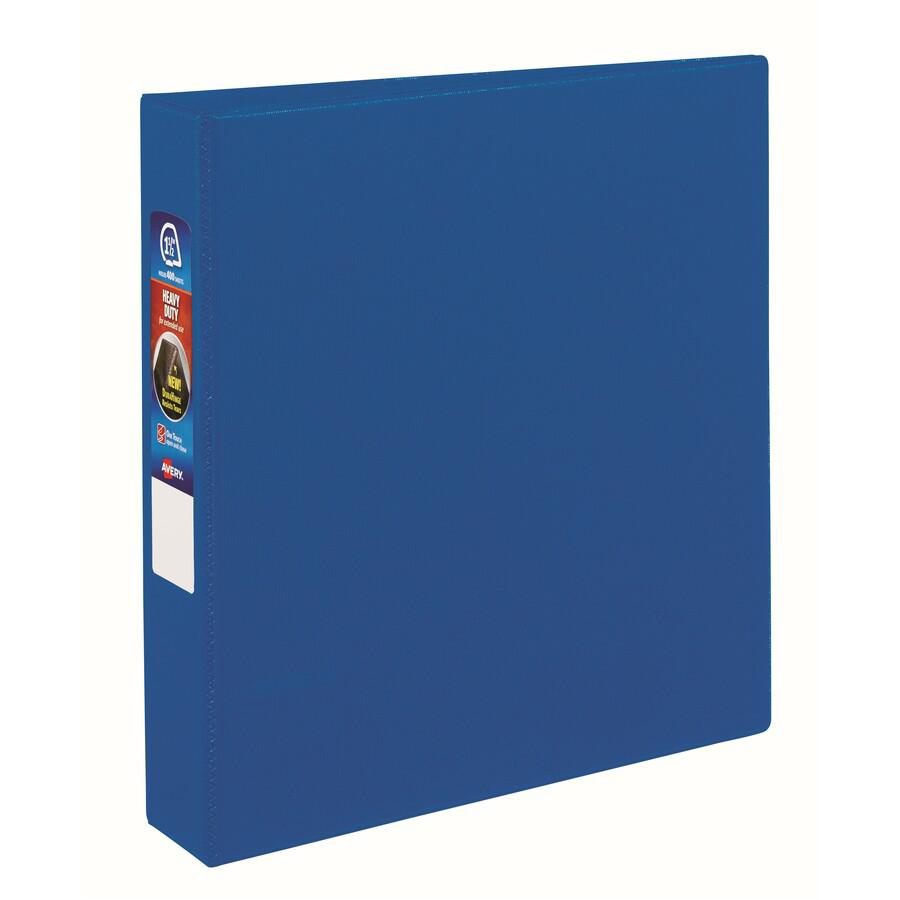 Avery&reg; Heavy-duty Binder - One-Touch Rings - DuraHinge - 1 1/2" Binder Capacity - Letter - 8 1/2" x 11" Sheet Size - 400 Sheet Capacity - Ring Fastener(s) - 4 Pocket(s) - Polypropylene - Recycled . Picture 2