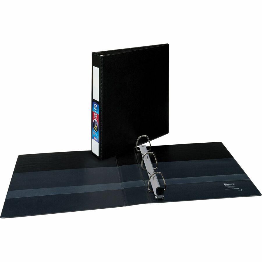 Avery&reg; Heavy-Duty Binder with Locking One Touch EZD Rings - 1 1/2" Binder Capacity - Letter - 8 1/2" x 11" Sheet Size - 400 Sheet Capacity - Ring Fastener(s) - 4 Pocket(s) - Polypropylene - Recycl. Picture 5
