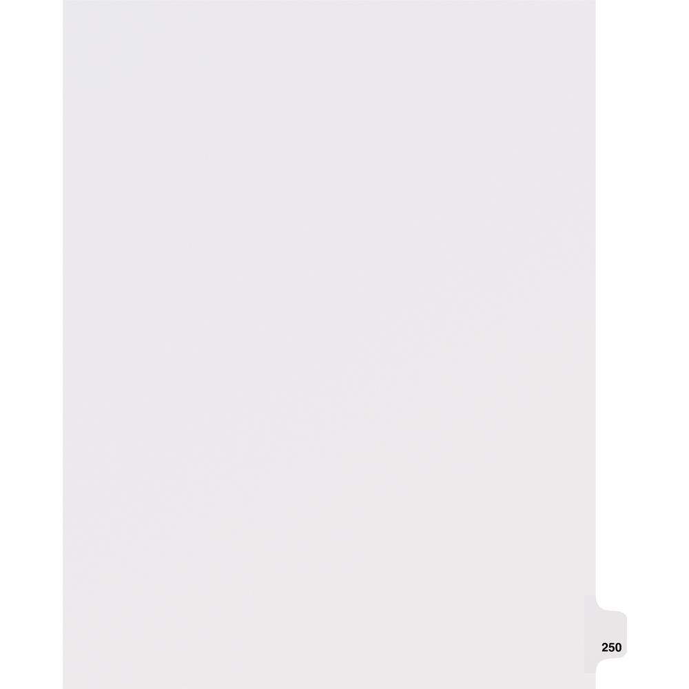 Avery&reg; Side Tab Individual Legal Dividers - 25 x Divider(s) - Side Tab(s) - 250 - 1 Tab(s)/Set - 8.5" Divider Width x 11" Divider Length - Letter - 8.50" Width x 11" Length - White Paper Divider -. Picture 3
