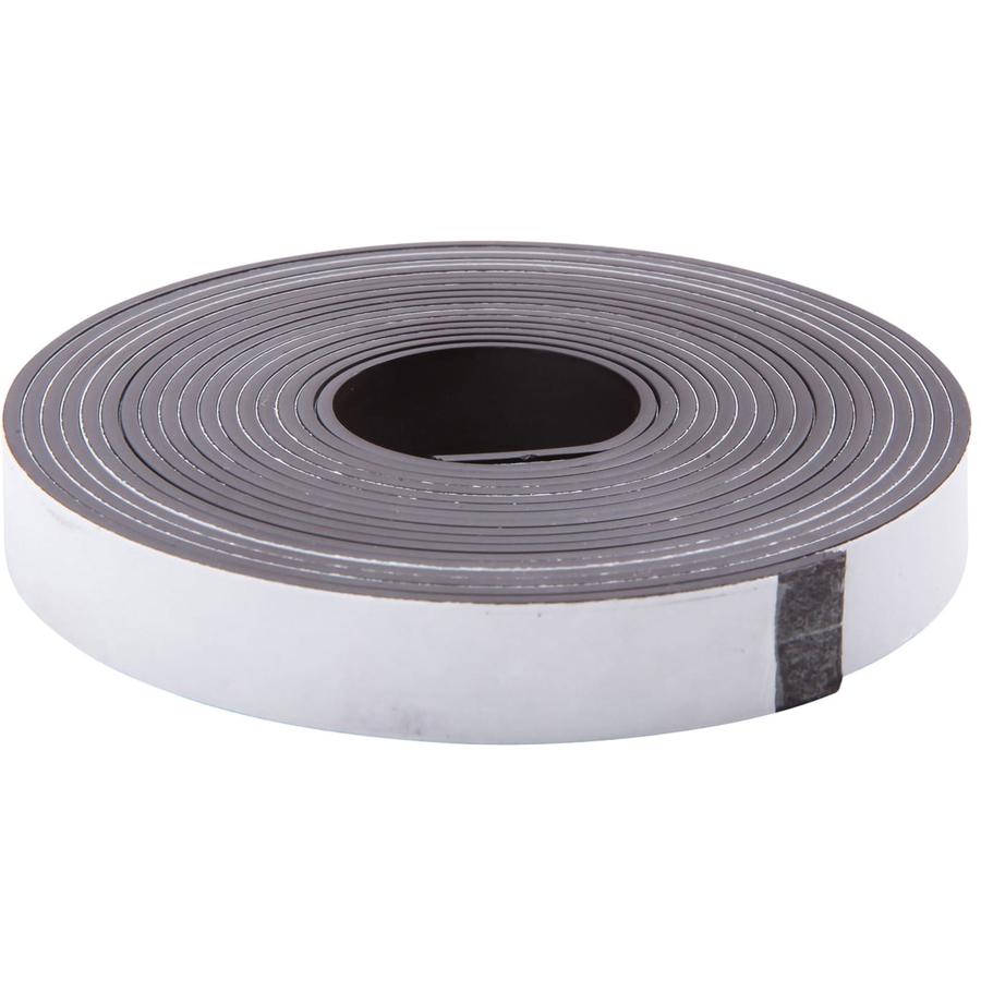 Zeus Magnetic Tape - 10 ft Length x 0.50" Width - Magnet - Adhesive Backing - For Sign, Photo - 1 / Roll - Black. Picture 6