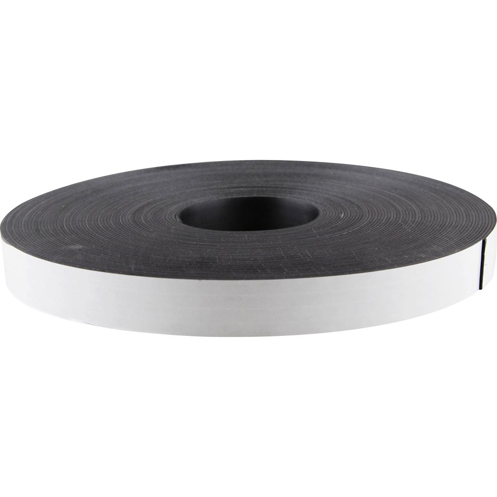 Zeus Magnetic Tape - 33.33 yd Length x 1" Width - Magnet - Adhesive Backing - For Sign, Photo - 1 / Roll - Black. Picture 5