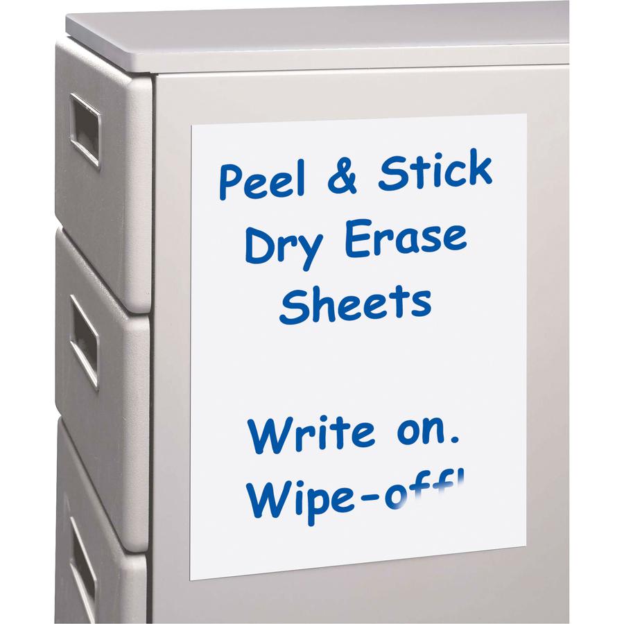 C-Line Dry Erase Sheets - Peel & Stick, 11 X 8-1/2, 25/BX, 57911. Picture 4