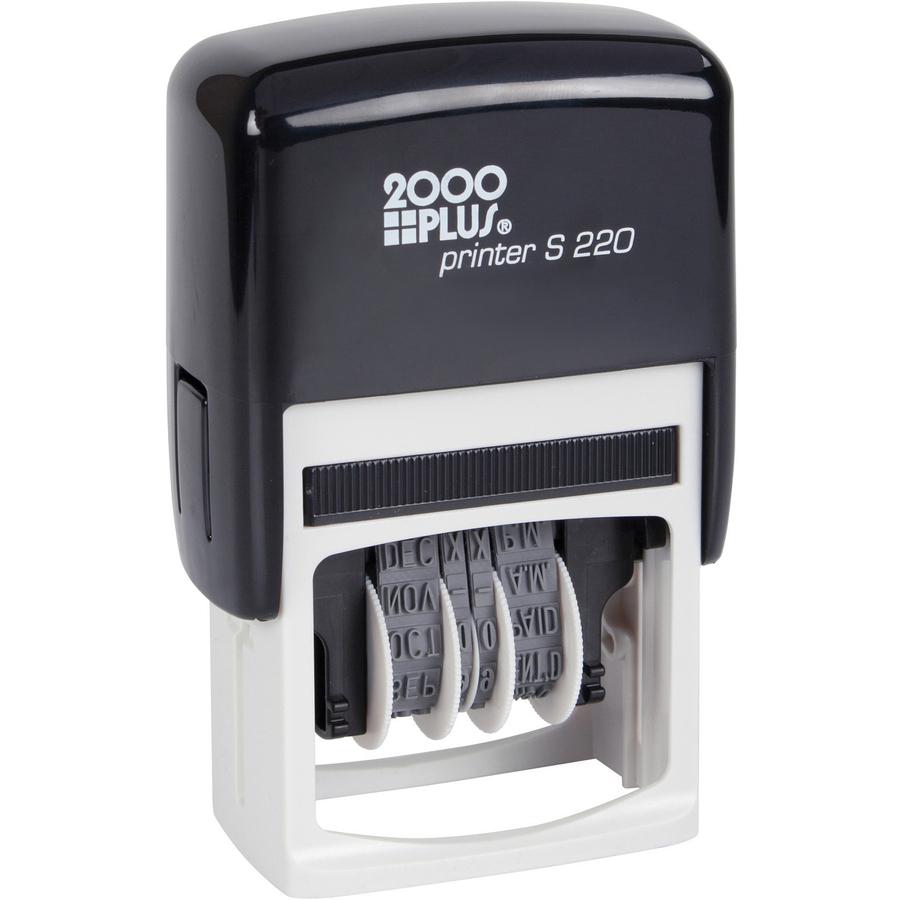 COSCO 6-Year Band Self-Inking Dater - Date Stamp - Black - Plastic Plastic - 1 Each. Picture 2