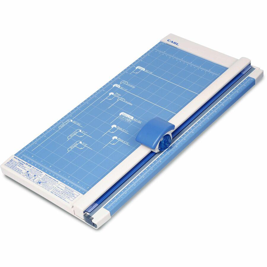 CARL 18" Professional Paper Trimmer - Cuts 10Sheet - 18" Cutting Length - Straight Cutting - 0.8" Height x 10.3" Width x 18" Depth - White. Picture 2